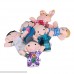 Tmrow 6Pcs Family Finger Puppets Cloth Doll Play Game Story Plush Gift People Includes Mom Dad Grandpa Grandma Brother Sister